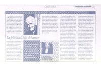 La felicidad, hija del amor