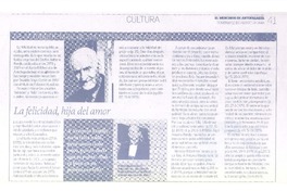 La felicidad, hija del amor