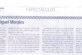 La poesía de Miguel Morales