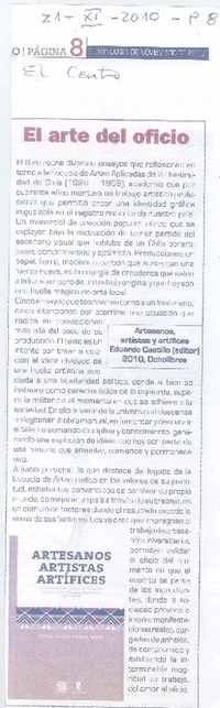 El arte del oficio