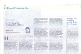 Reivindicación de Braulio Arenas