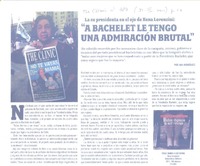 "A Bachelet le tengo una admiración brutal"