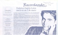 Federico García Lorca nació en un 5 de enero