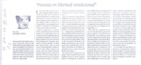 Poesías en libertad condicional