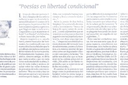 Poesías en libertad condicional