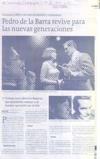 Pedro de la Barra revive para las nuevas generaciones