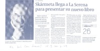Skármeta llega a La serena para presentar su nuevo libro