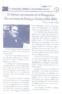 El adiós a un maestro de la Patagonia