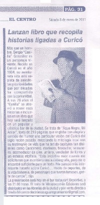 Lanzan libro que recopila historias ligadas a Curicó