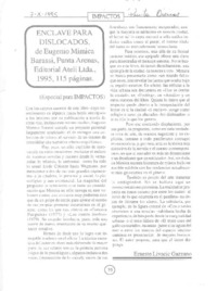 Enclave para dislocados  [artículo] Ernesto Livacic Gazzano.