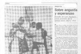 Sobre angustia y esperanzas  [artículo] G. B.
