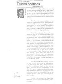 Textos poéticos  [artículo] Hernán Poblete Varas.