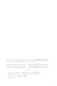 Quintanilla y Chiloé, la epopeya de la constancia  [artículo] Isidoro Vázquez de Acuña.
