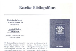 Historias infames, los maltratos en las relaciones  [artículo] María Teresa del Río