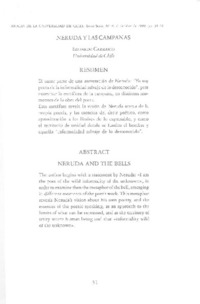 Neruda y las campanas  [artículo] Eduardo Carrasco