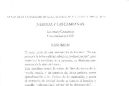 Neruda y las campanas  [artículo] Eduardo Carrasco