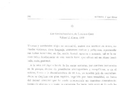 Los contrabandistas, de Luciano Cruz  [artículo] Yerko Moretic.