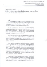 En el principio... fue la línea de comandos  [artículo] Javier Martínez Ortíz.