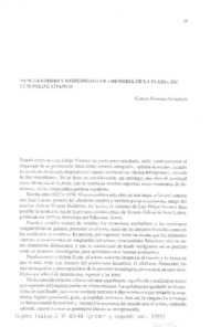 Vanguardismo y modernidad en "Memorias de la plata"  [artículo] Carlos Ferreiro González.