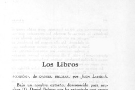 "Coirón"  [artículo] Juan Loveluck.