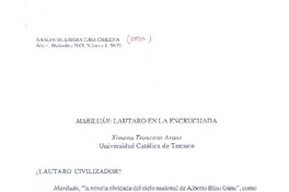 Mariluán : Lautaro en la encrucijada  [artículo] Ximena Troncoso Araos.
