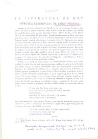 "Tercera residencia"  [artículo] Andrés Iduarte.