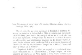 El mejor lugar del mundo  [artículo] Mauricio de la Selva.