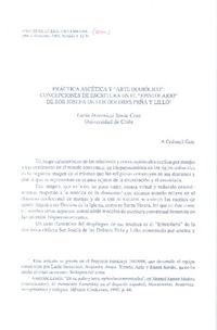 Práctica ascética y "arte diabólico": concepciones de escritura en el "Epistolario" de Sor Josefa de los dolores Peña y Lillo  [artículo] Lucía Invernizzi Santa Cruz.