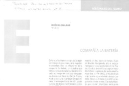 Compañía La batería  [artículo] Verónica San Juan.