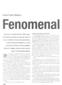 Fenomenal  [artículo] Mili Rodríguez Villouta.