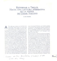 Retornar a Trilce  [artículo] Evodio Escalante.