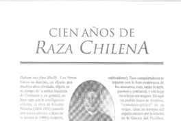 Cien años de Raza Chilena  [artículo] Guillermo Andrade
