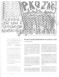 Mi poesía puede perfectamente no conducir a nada  [artículo] Elizabeth Cárdenas