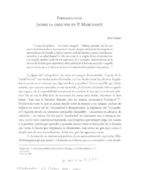 Firmasestilos : sobre la objeción en P. Marchant  [artículo] René Baeza.