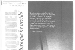 Esta novela es lo más duro que he vivido [entrevista] [artículo] Pablo simonetti.