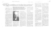 "El Siglo estaba en todas las peleas"  [artículo] Raúl Blanchet Muñoz.