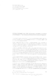 Aprendizaje y enseñanza  [artículo] Carmen Montecinos Sanhueza.