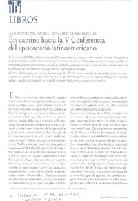 En camino hacia la V Conferencia del episcopado latinoamericano  [artículo]Pedro Morandé.