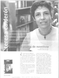Teresa Calderón poeta con pluma de novelista  [artículo]Ester H. Herrera.