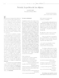 Neruda: la poética de los objetos  [artículo]Alain Sicard.
