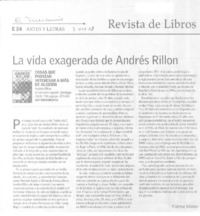 La vida exagerada de Andrés Rillón  [artículo] Valeria Maino.