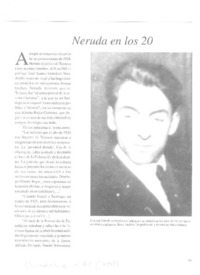Neruda a los 20  [artículo].