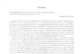 Y después de occidente ¿qué?  [artículo] Benjamín Toro Icaza.