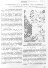 Floridor Pérez en viaje poético  [artículo] Nelson Cáceres Araya.