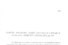 Claves de la filosofía de la educación  [artículo] Rodolfo Mauricio Bicocca Gino.