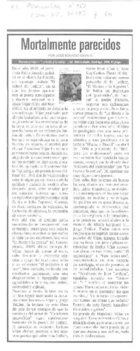 Mortalmente parecidos  [artículo] José Ignacio Silva A.