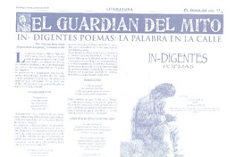 In-digentes poemas  [artículo] Mariela Silva Salas.