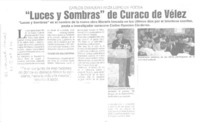 "Luces y sombras" de Curaco de Vélez  [artículo].