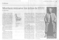 Morrison remueve los mitos de EEUU  [artículo] Carlos Tromben.