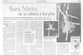 Sara Nieto, de la cabeza a los pies  [artículo] Maureen Lennon Zaninovic.